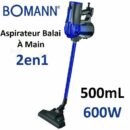 Bomann Aspirateur 2En1 À Main Et Balai, Technologie Éco-Cyclone -600 W -Bs1948- Bleu