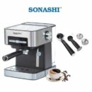 Sonashi Cafetière Expresso Tout En Un Scm-4968- 850 W- 15 Bars, Capacité 1,6 L