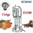 Bomann Moulin Professionnel À Café & Épices -850 W -150 Gr En Acier Inoxydable-