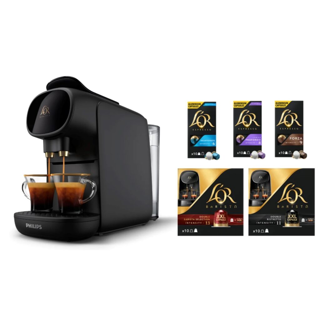 ⁦NESPRESSO MACHINE A CAFE L'OR AVEC 50 CAPSULE NOI⁩ - الصورة ⁦9⁩