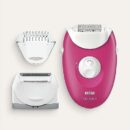 Braun Silk-épil 3 3-410 Épilateur Électrique Rose Framboise Et 3 Accessoires