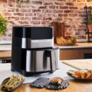 Moulinex Friteuse a air sans huile airfryer 2EN1+ Grill-1400W -4.2L -DIGITAL- EZ505D10