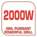 Tefal Grille Viande Multifonctions Inicio Grill Adjust - Gc242D12 - 2000 W - Gris