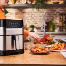 Moulinex Friteuse a air sans huile airfryer 2EN1+ Grill-1400W -4.2L -DIGITAL- EZ505D10