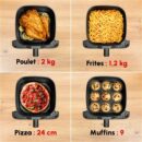 Friteuse sans huile Moulinex Easy Fry Mega EZ855D 2020 W Acier inoxydable