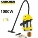 منفاخ كارشر - WD3 Premium مكنسة كهربائية متعددKarcher Aspirateur Souffleur - Wd3 Premium multi purpose vacuum Cleaner- - 1000 W - Jaune/Inox