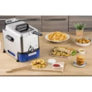 Friteuse Électrique En Inox 3.5L 2300W Avec Filtration Automatique De l’Huile Semi Pro Oleoclean Seb FR804000